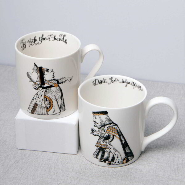 V&A Alice in Wonderland Set of 2 Mugs His & Hers 350ml