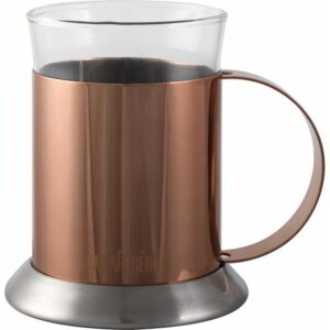 La Cafetière Edited Set of 2 Copper Glass Cups