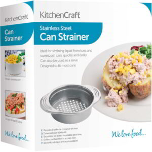 KitchenCraft Stainless Steel Food Can Strainer / Sieve