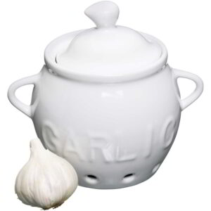 KitchenCraft Porcelain Garlic Storage Pot 10cm