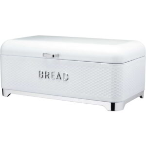 KitchenCraft Lovello Bread Bin Ice White 42x22x19cm