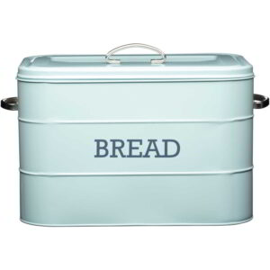 KitchenCraft Living Nostalgia Bread Bin 34x21.5x25cm Vintage Blue