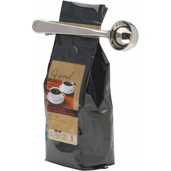 KitchenCraft Le'Xpress Stainless Steel Coffee Measure and Bag Clip
