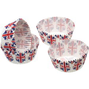Sweetly Does It Petit Paper Cake Cases - Union Flag 4cm Pack of Eighty