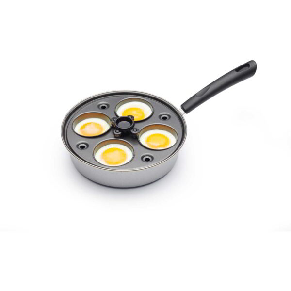 KitchenCraft Coated Carbon Steel Four Hole Egg Poacher