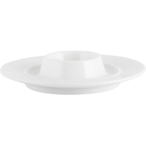 M By Mikasa Whiteware Ridged Egg Cup and Saucer