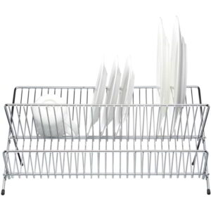 KitchenCraft Chrome Plated Fold Away Dish Drainer Large 48x35cm