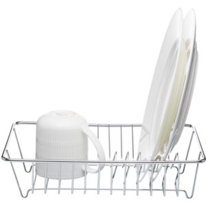 KitchenCraft Chrome Plated Dish Drainer Compact 31x24cm