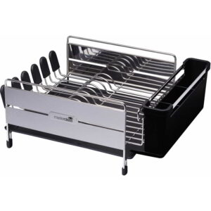 MasterClass Deluxe Stainless Steel Dish Drainer Large 44.5x34x19.5cm