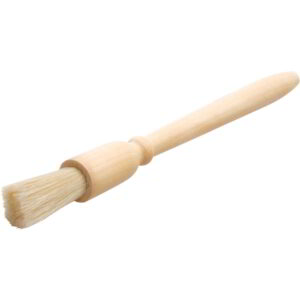 KitchenCraft Traditional Wood and Pure Bristle Pastry Brush 19cm