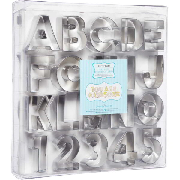 KitchenCraft Sweetly Does It Alphanumeric Cookie Cutter Set