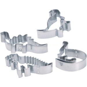 Let's Make Stainless Steel Dinosaur Cookie Cutter Set