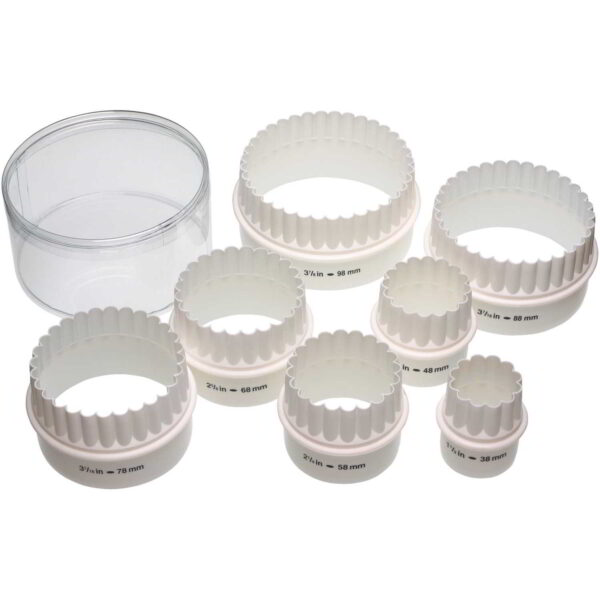 KitchenCraft Double Edged Plastic Biscuit / Pastry Cutter Set