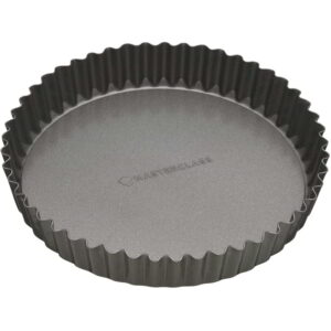 MasterClass Non-Stick Fluted Loose Base Quiche Tin Round 18cm (7")