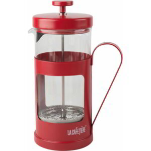 La Cafetière Stainless Steel Monaco Cafetiere Red Eight Cup 1 Litre