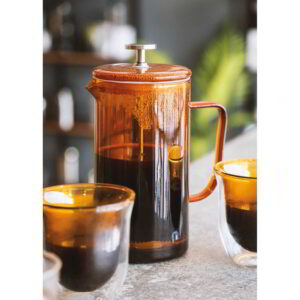 La Cafetiere Amber Coloured Glass Three Cup Cafetiere 350ml