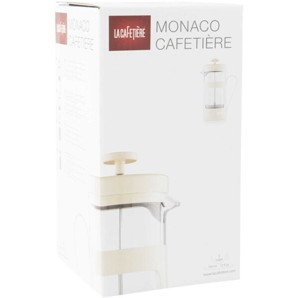 La Cafetiere Stainless Steel Monaco Cafetiere Cream Three Cup 350ml