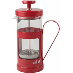 La Cafetière Stainless Steel Monaco Cafetiere Red Three Cup 350ml
