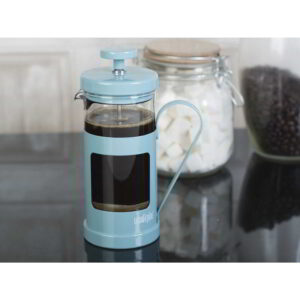 La Cafetiere Stainless Steel Monaco Cafetiere Retro Blue Three Cup 350ml
