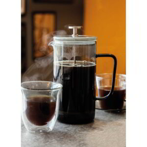 La Cafetiere Smoke Grey Coloured Glass Three Cup Cafetiere 350ml