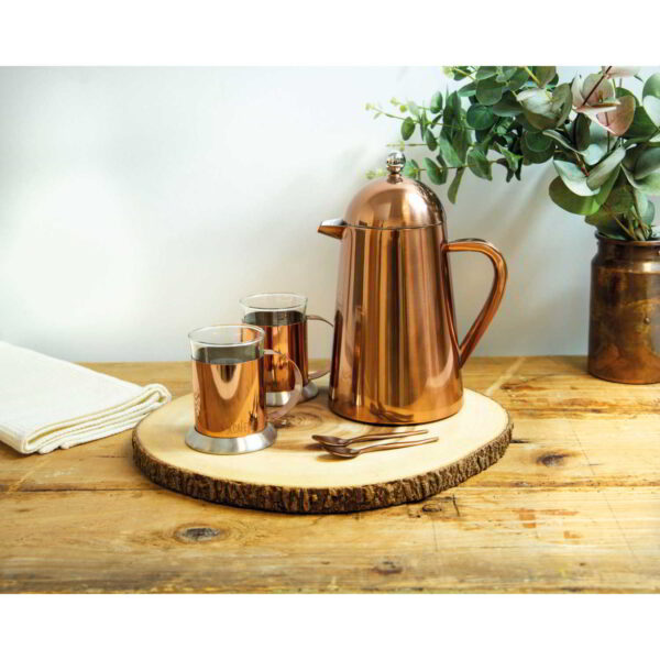 La Cafetiere Edited Thermique Copper Double Walled 8 Cup Cafetiere