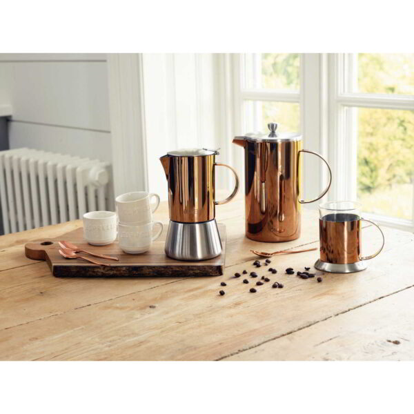 La Cafetiere Edited Double Walled 8 Cup Copper Cafetiere
