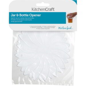 Purgi-pudeli avamise vahend valge kummist lill KitchenCraft