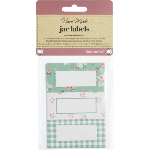 Home Made Self Adhesive Jar Labels Pack of 30 Sage Green