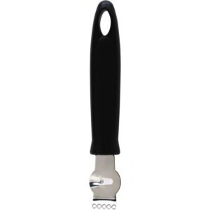 KitchenCraft Black Handled Stainless Steel Canelle Bladed Zester