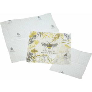 KitchenCraft Natural Elements Eco-Friendly Beeswax Food Wraps Set of Three