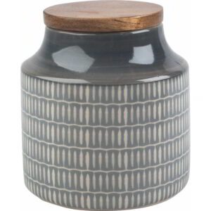 Drift Storage Ceramic Storage Canister Grey 900ml (12.5x12cm)
