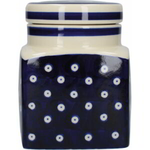 London Pottery Blue Circles Canister