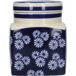 London Pottery Blue Small Daisies Canister