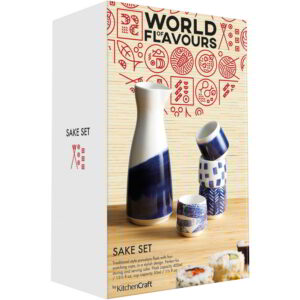 Sake komplekt 400ml 4 topsi 50ml Oriental World of Flavours