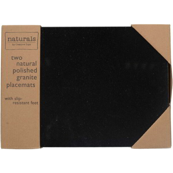 Naturals Pack Of 2 Granite Placemats 29.5x21cm
