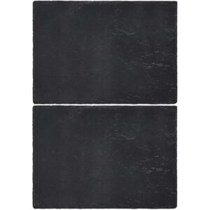 Naturals Pack Of 2 Slate Placemats 29.5x21cm
