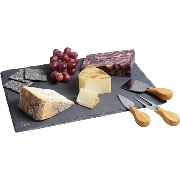 Artesa Slate Cheese Platter Set 35x25cm