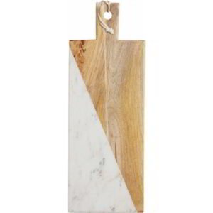 MasterClass Marble/Mango Wood Paddle Board Rectangular 49.5x18x1.5cm