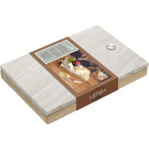 Artesa Marble and Wood Cheese Serving Set