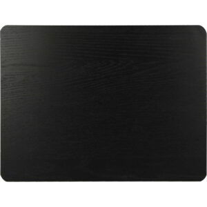Naturals Pack Of 4 Wooden Placemats Black 29.5x21cm