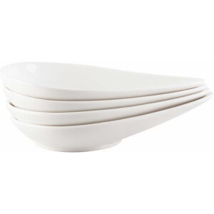 M By Mikasa Whiteware 4 Large Spoons and Platter