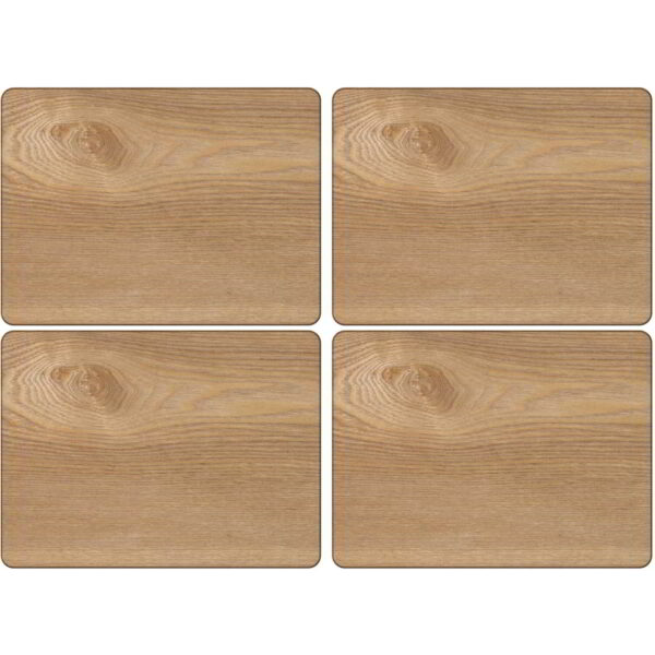 Creative Tops Oak Veneer Pack Of 4 Placemats 29.5x21cm