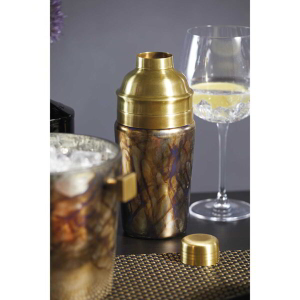 BarCraft Zinc Fired Glass Cocktail Shaker 700ml