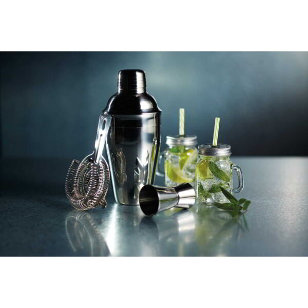 BarCraft Stainless Steel Three Piece Cocktail Gift Set