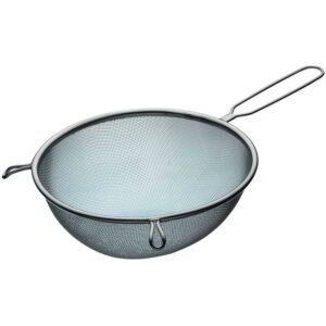KitchenCraft Tinned Round Sieve with Wire Handle and Bowl Rest 20cm