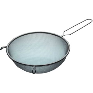 KitchenCraft Tinned Round Sieve with Wire Handle and Bowl Rest 24cm
