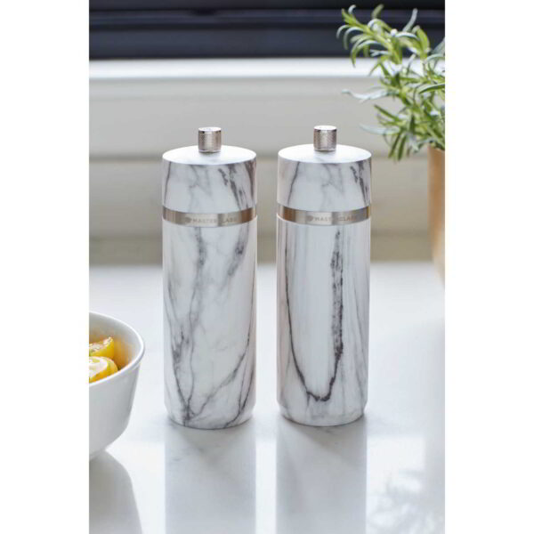 MasterClass Salt and Pepper Mill Marble Finish 17cm
