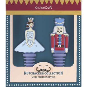 KitchenCraft The Nutcracker Collection Bottle Stoppers. Set of 2