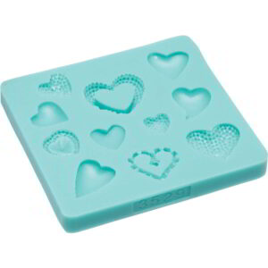 Sweetly Does It Hearts Silicone Fondant Mould 8x8.5cm