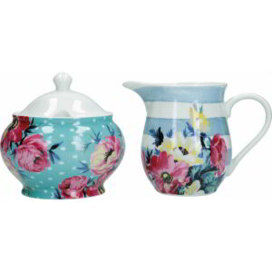 Mikasa Clovelly Porcelain Two Piece Sugar and Creamer Set